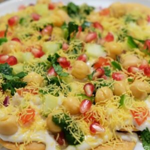 Papri Chaat with Samosa